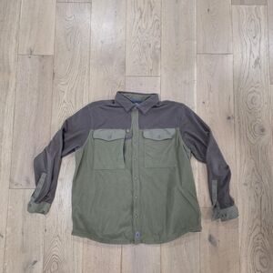 Patagonia Olive and Dark Brown Casual Shirt